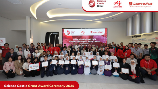 Empowering Young Researchers: Ajinomoto (Malaysia) Berhad’s Partnership with Leave a Nest in Science Castle Grant Award Ceremony 2024