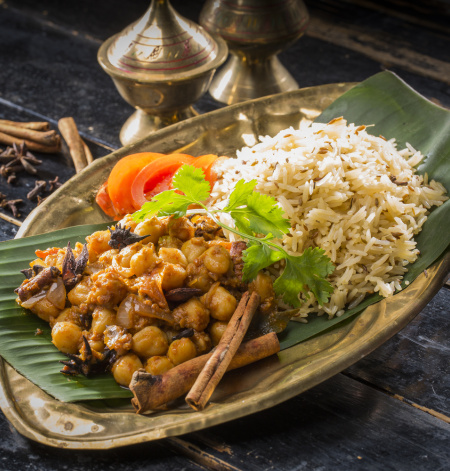 Best Chole Masala with Jeera Rice Recipe