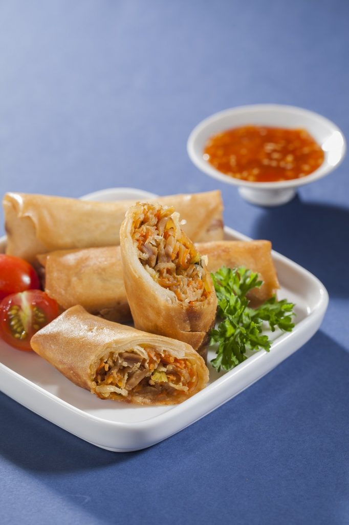 Hainanese Spring Rolls with Home-made Chilli Sauce