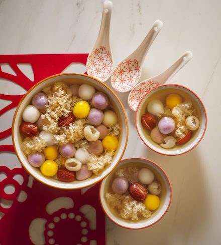 White Fungus, Red Dates and Longan Soup with Glutinous Rice Ball Recipe