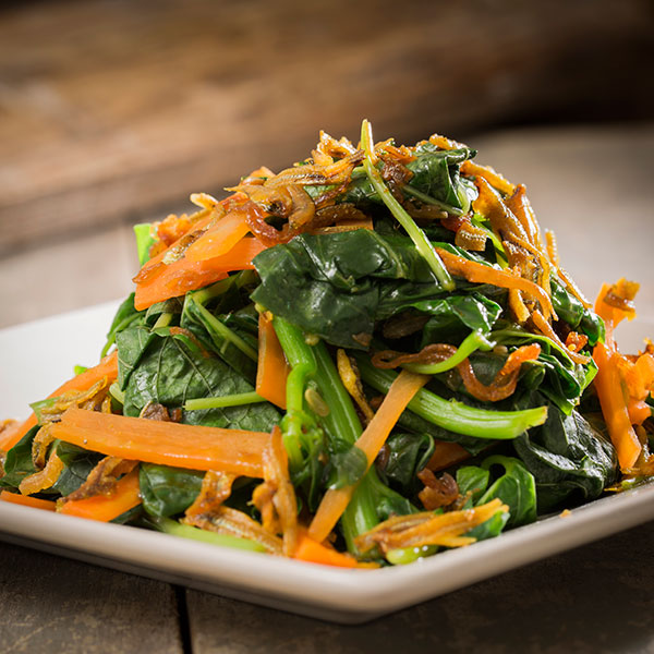 Stir-Fried Spinach with Anchovies