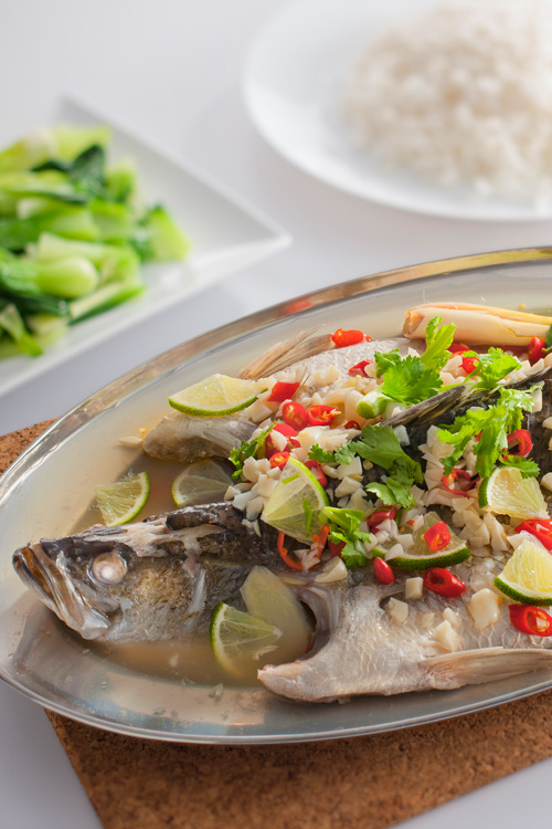 Resepi Ikan Siakap Masak Stim Ala Thai