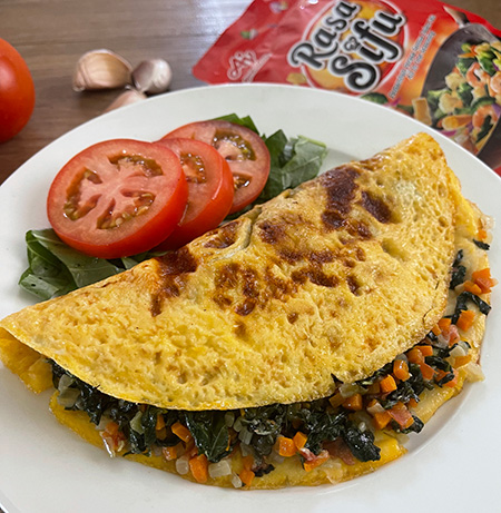 Folded Spinach Omelette 