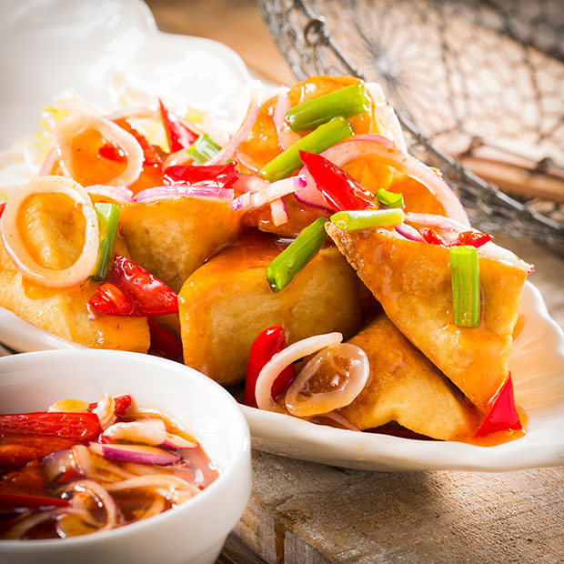 Thai Style Tofu Recipe in Sweet and Sour Sauce