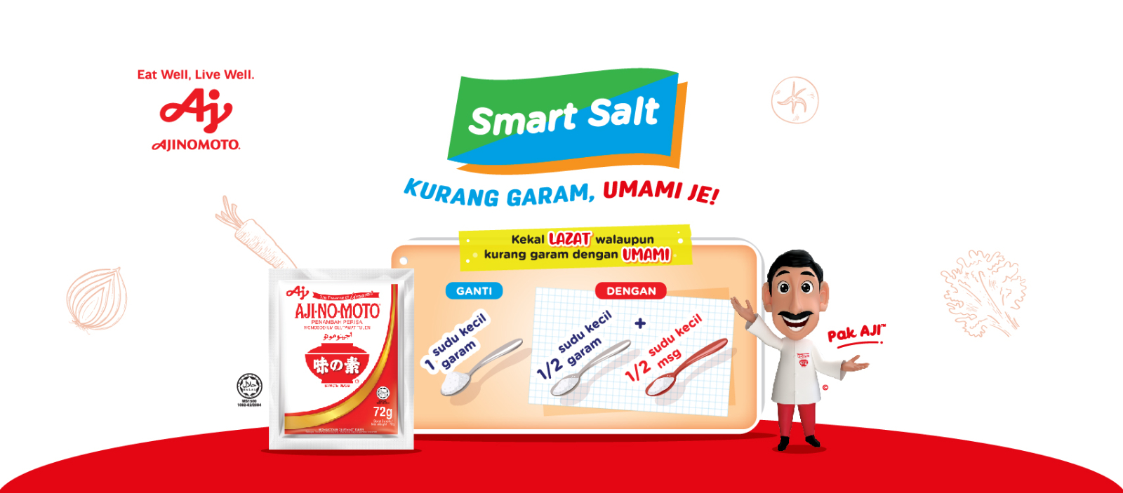 Ajinomoto Malaysia has Launched a Healthy Eating Campaign with the Introduction of the New "Smart Salt" Logo