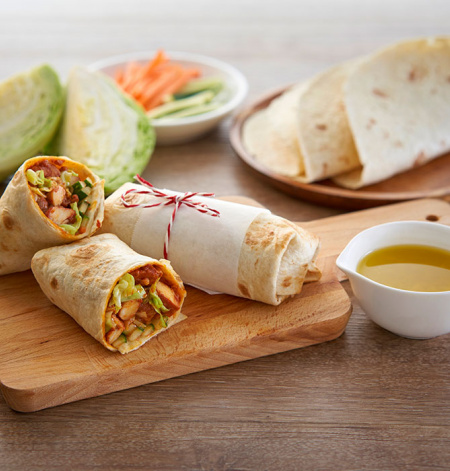 Cabbage and Chicken Wrap 